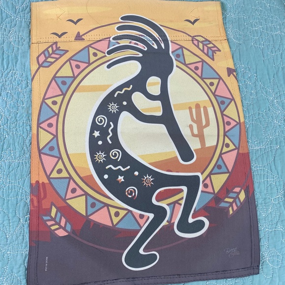 Kokopelli Native American Southwest yard flag - Picture 1 of 4